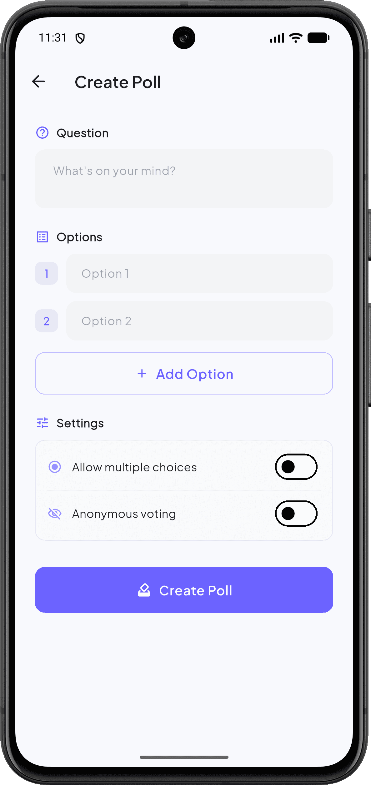 Anonymous Polls